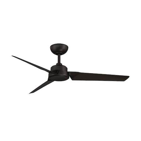 Modern Forms Roboto Indoor and Outdoor 3-Blade Smart Ceiling Fan 52in Oil Rubbed Bronze with Remote Control FR-W1910-52
